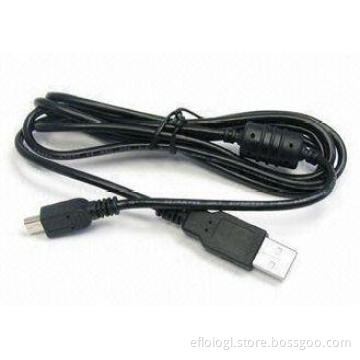 2m black usb data transfer cable AM-mini5pin connector